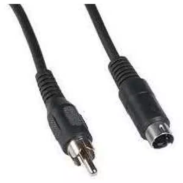 1.2 meter Male S-video to RCA Male Cable (Bi-Directional) - Gold Plated