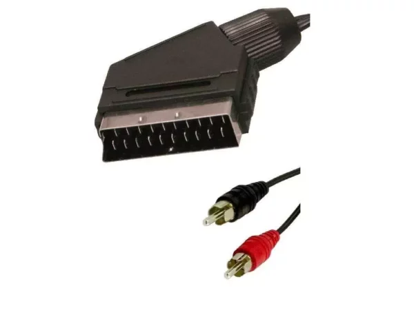 1.8 Meter Male SCART to RCA Audio Cable 3