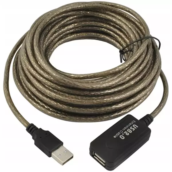 10 Meter USB 2.0 Extension cable (Male to Female USB Type A) With Signal Booster