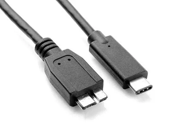 1.8 Meter Male USB Type C to Micro B USB 3 Male Cable (External Hard Drive Enclosure Cable) 3