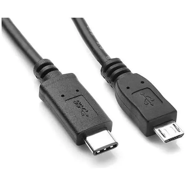 1 meter male USB 3.1 TypeC to Male Micro USB 5-pin cable - Charging & Data Transfer