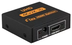 1x2 HDMI Splitter - 4K x 2K Ultra HD (uHD) 60hz | Up to 120hz 1080p 2 Ports Output