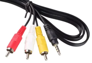 1.2 Meter Male 3.5mm to 3 RCA AV Cable | TRRS Jack | 4 Pole Jack