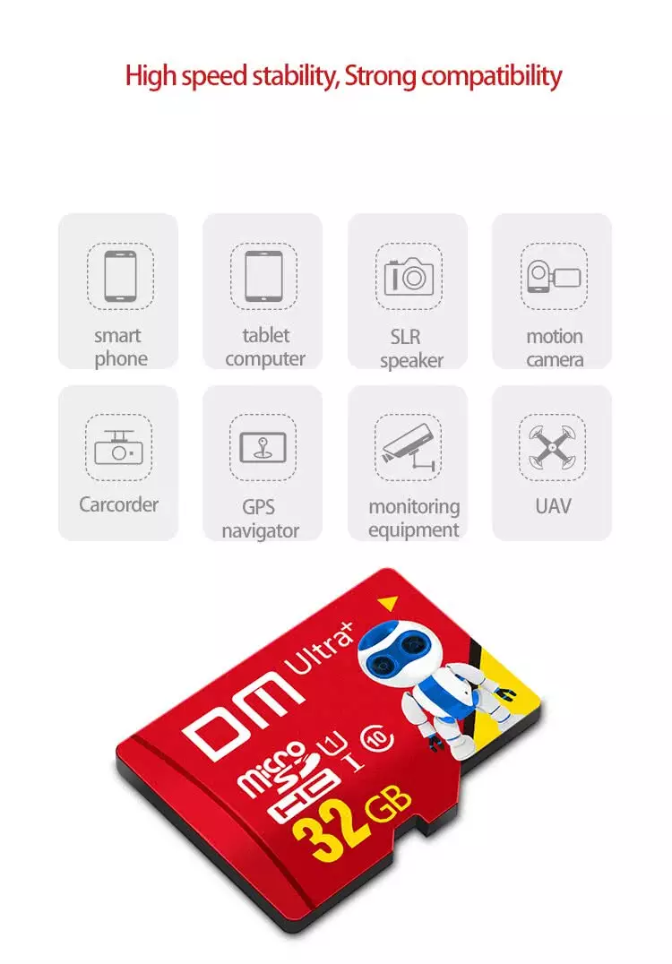 32GB High Speed Micro SD Card | HC UHS I Class 10 Memory Card