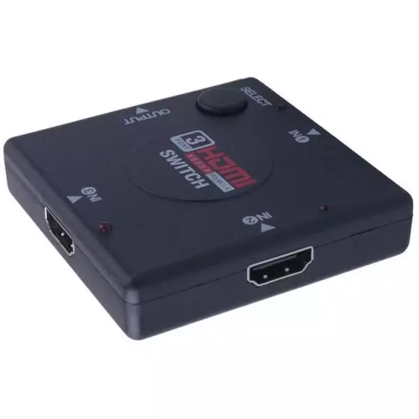 3×1 (3 input ports) Manual HDMI Switch | Push Button | 1080p 2