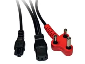 2.8 Meter Combo 3 Pin 220 Volt SA Plug to Kettle Plug & Clover – Laptop Power Cable 3