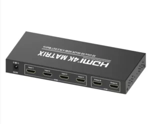 4×2 HDMI True Matrix Switcher / Splitter 4k Ultra HD with Optical Toslink Audio Extractor for Sound Bar