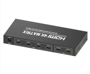 4x2 HDMI True Matrix Switcher / Splitter 4k Ultra HD with Optical Toslink Audio Extractor for Sound Bar