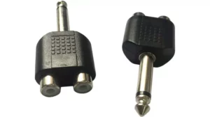 Male 6.35mm to Female RCA Splitter – Y-Splitter Adapter