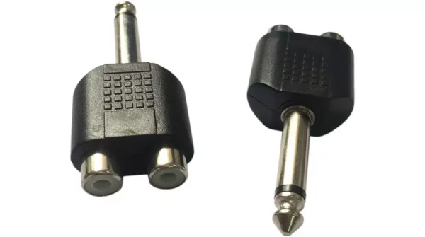 Male 6.35mm to Female RCA Splitter – Y-Splitter Adapter 3