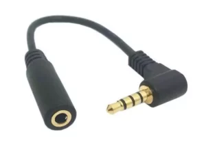 20cm 90 Degree 3.5 mm Male to 3.5 mm Female Cable Adapter