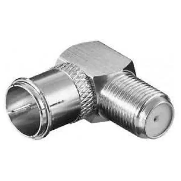 90 Degree F Type Male to Female Push-in Adapter 2