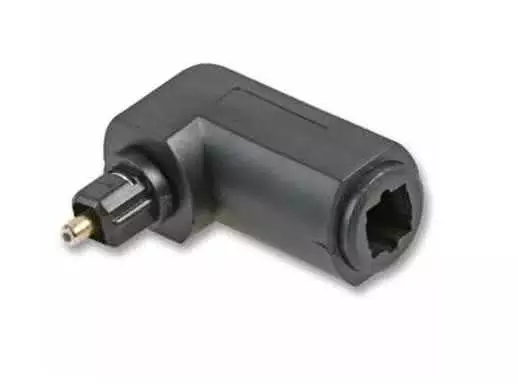 90 Degree Optical Toslink Audio Female to Male Optical Toslink Adapter 3