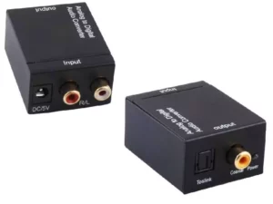 Analogue Stereo RCA Audio to Digital Audio Converter – Coaxial or Optical Digital Toslink