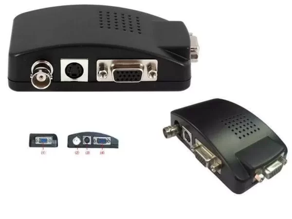 BNC to VGA Converter or Svideo to VGA Converter (Connect CCTV to VGA Monitor) 3