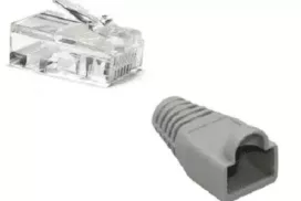 CAT5e / CAT6 Unshielded Connector + Boot 23-26AWG Cable up to 0.57mm conductor size