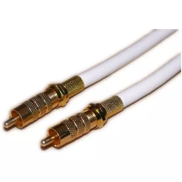 20 Meter Digital RCA Coaxial Audio Cable (or Composite Video) M/M 75ohm RG6U - S/PDIF, Digital Coaxial, Subwoofer - Price per 20m Customizable from 5m to 30m