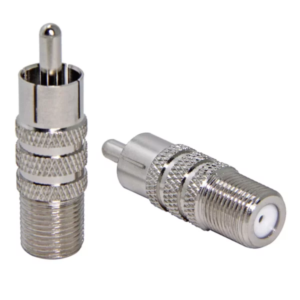 Female F Type Connector to RCA Male Adapter 3