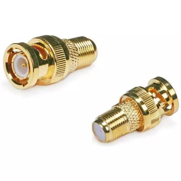 Female F Type Connector to BNC Male Adapter 2