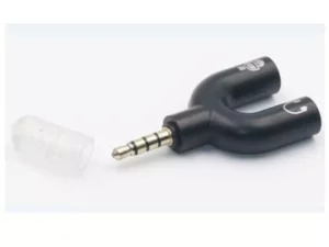 3.5mm Jack Combiner Adapter | Female Microphone and Headphone to 3.5mm Male Aux Adapter