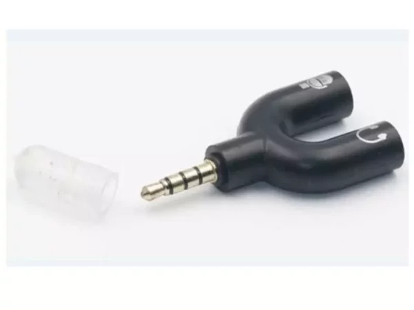 3.5mm Jack Combiner Adapter | Female Microphone and Headphone to 3.5mm Male Aux Adapter 3