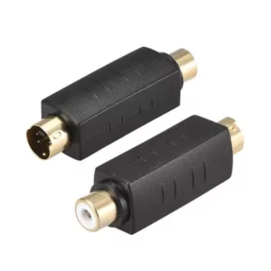 Female RCA to SVideo Male Adapter (Bi-Directional, 4-pin type Svideo, VHS)