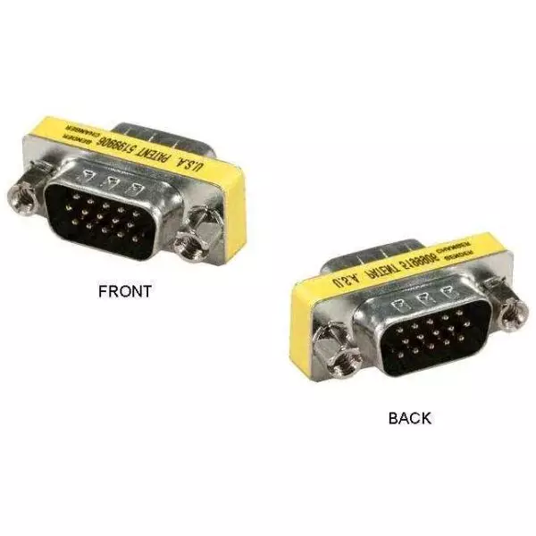 VGA Gender Changer – VGA Male to Male Adapter (HD15 / D-Sub) 2