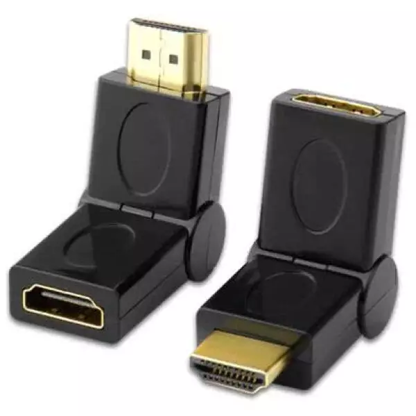 HDMI Port Saver | Male to Female HDMI Adapter | Swiveling Type 3