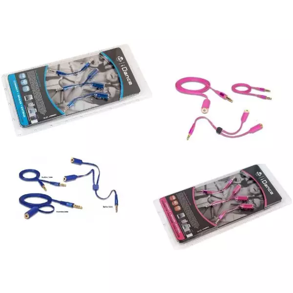 Idance Audio Survival Kit – 1 Meter 3.5mm to 3.5mm cable, 3.5mm Audio Splitter, 3.5mm Extension 2