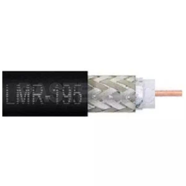 Price per Meter - LMR-195 2.4Ghz Cable, Outdoor Rated Coax Cable, Black (Used as Wifi Router / Access Point Extension cable with SMA Connectors)