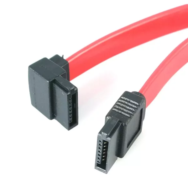 1 Meter 90 Degree SATA3 6Gb/s Data Cable for SSD / HDD | Solid State Drives or Hard Disk Drives 3