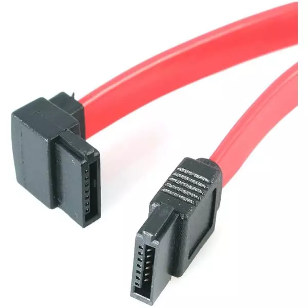 1 Meter 90 Degree SATA3 6Gb/s Data Cable for SSD / HDD | Solid State Drives or Hard Disk Drives