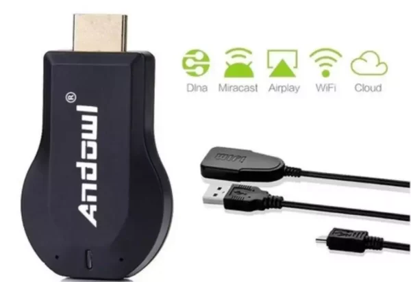 4k Ultra HD Anycast M69 Plus Wireless Phone Screen Mirroring to HDMI | Chromecast | Miracast Dongle 3