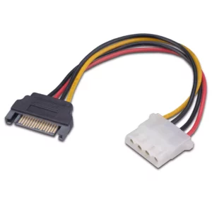 10cm Male SATA to Molex Female to PC Power converter cable