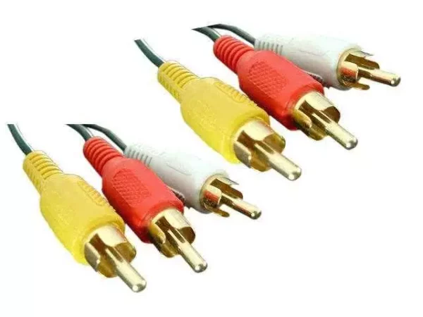1.5 Meter 3 RCA AV Male to 3 RCA Male Cable (Stereo / Composite Video Connections) 3
