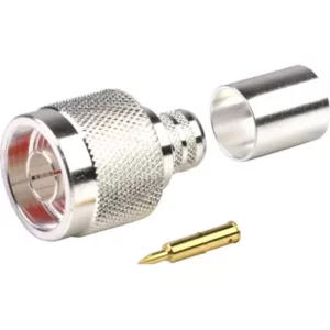 Crimp-on Male LMR400 Connector | NType Connector with Male Pin