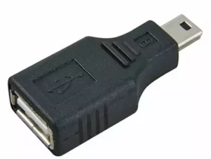 Male Mini USB to USB Adapter Female (Standard USB Type A)