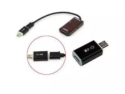 Male 5 Pin Micro USB to 11 Pin Micro USB Female MHL Cable Adapter 3
