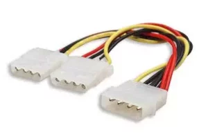 Molex Splitter cable – 1 x Male Molex to 2 x Female Molex