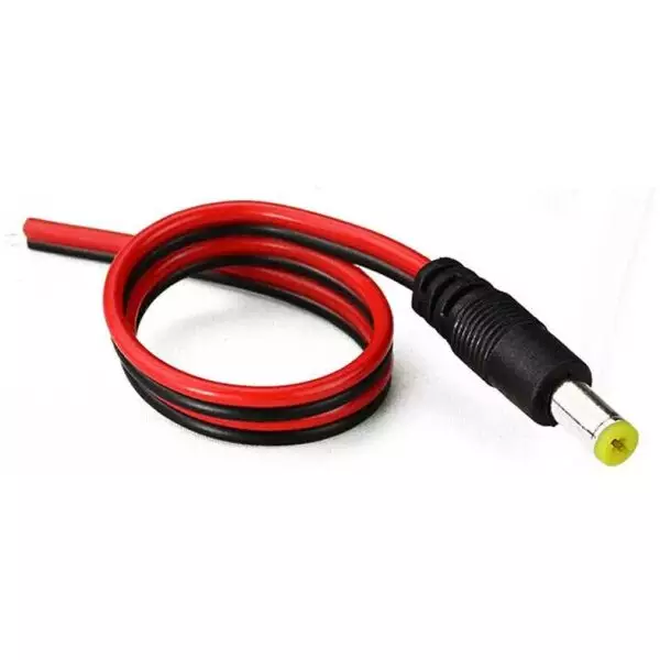 Power Cable 2 Core to Male DC 12V Connector used for CCTV Security Camera Power over Network Cable