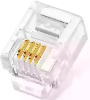 RJ11 4 Pin Telephone Cable Connector jack