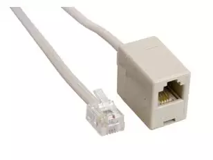 5 Meter RJ11 Telephone Cable Extension – Straight-Thru Male to Female RJ11 3