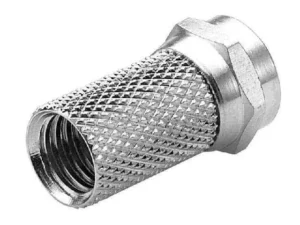 Twist-On FType / F-Connector (For use with RG6U cables) - Nickel Plated