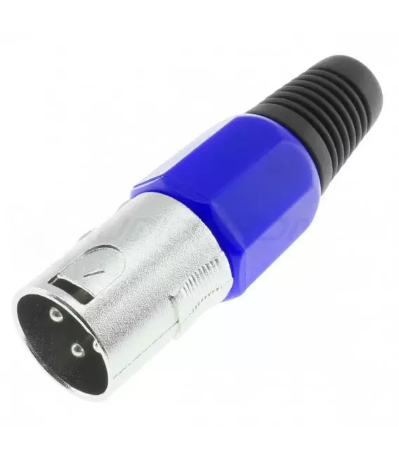 3 Pin XLR Male Connector | Solder-on Connector | Metal with Black Sleeve 3