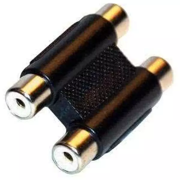 Stereo / Dual RCA Coupler - 2 x Female to RCA Female Coupler / Socket