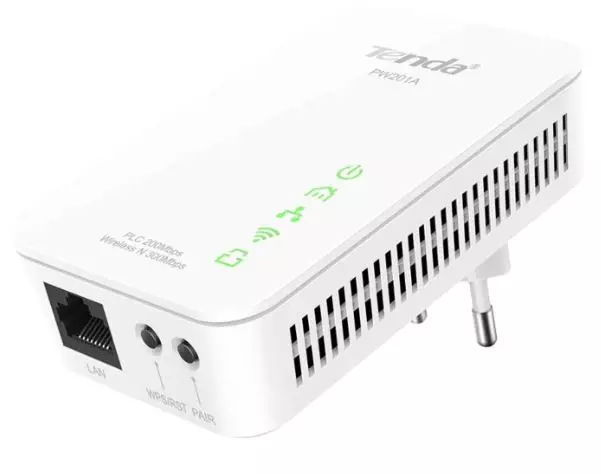 WIRELESS 200Mbps Fast Ethernet Network over Power Line Adapter | Tenda 3