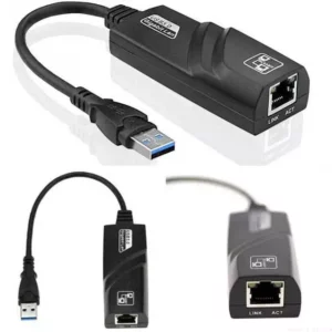 USB 3.0 to 1 Gbit/s Ethernet / Networking RJ45 Female Adapter Cable - Ideal for Macbook,Tablets or Wifi Only Devices