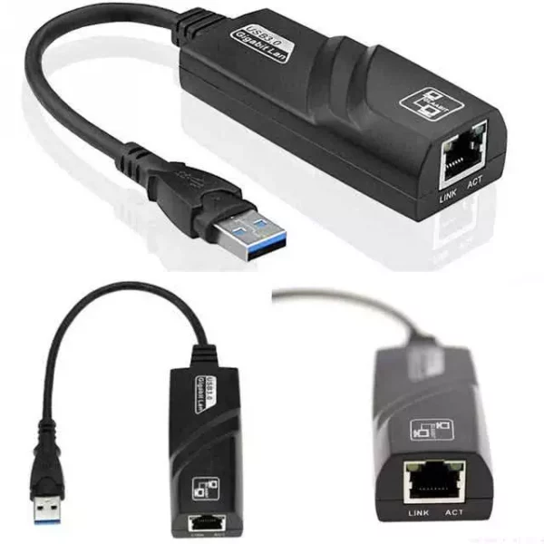 Gigabit USB 3 to Ethernet Adapter for Networking 1Gbit/s 3