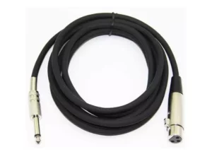 10 Meter 3 Pin XLR Female to Male 6.35mm Mono Jack Audio Cable
