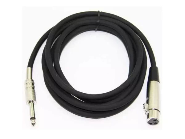 10 Meter 3 Pin XLR Female to Male 6.35mm Mono Jack Audio Cable 3